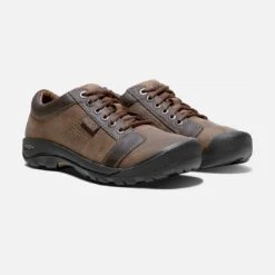 Keen Men's Austin Casual Shoes - Chocolate Brown- Regular (D) -EveryShoes Shop 1007722 PLA PDP