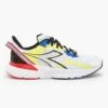 Diadora Men's Mythos Blushield Volo 3 Running Shoe- White/Black/Yellow Fluo - Regular (D) -EveryShoes Shop 101.179090 C0008 00 HR
