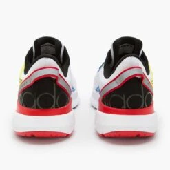 Diadora Men's Mythos Blushield Volo 3 Running Shoe- White/Black/Yellow Fluo - Regular (D) -EveryShoes Shop 101.179090 C0008 20 HR
