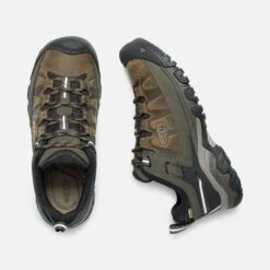 Keen Men's Targhee III Leather Waterproof Hiking Shoe - Bungee Cord/Black - Regular (D) -EveryShoes Shop 1017783 PLD PDP