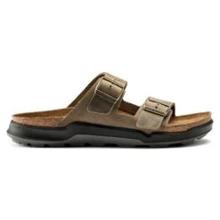 Birkenstock Men's Arizona Rugged Sandal - Faded Khaki - Regular 11 Birkenstock Men's Arizona Rugged Sandal - Faded Khaki - Regular -EveryShoes Shop 1018463 side