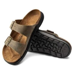 Birkenstock Men's Arizona Rugged Sandal - Faded Khaki - Regular 12 Birkenstock Men's Arizona Rugged Sandal - Faded Khaki - Regular -EveryShoes Shop 1018463 sole