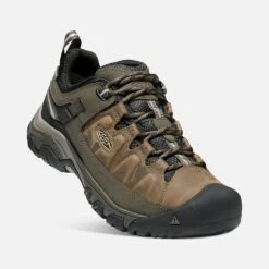 Keen Men's Targhee III Waterproof Hiking Shoe - Bungee Cord/Black - Wide (2E) -EveryShoes Shop 1018597 3Q PDP