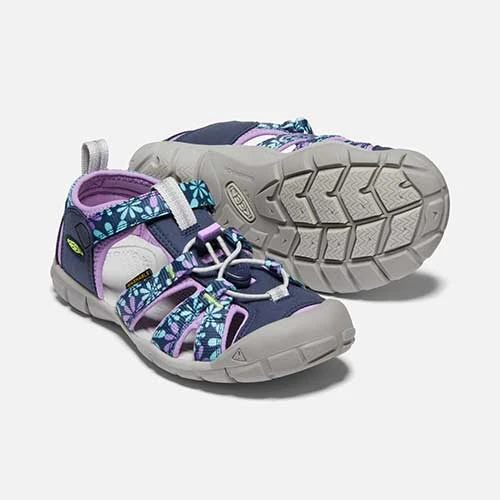 Keen Big Kids' Seacamp II CNX Sandal - Black Iris/African Violet 7 Keen Big Kids' Seacamp II CNX Sandal - Black Iris/African Violet - Image 5