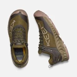 Keen Men's NXIS Evo WP Hiking Shoe - Dark Olive/Black Olive - Regular (D) -EveryShoes Shop 1025909 PLD PDP 1