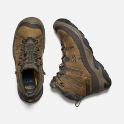 Keen Men's Circadia Mid WP Hiking Boot- Bison/Brindle- Wide (2E) -EveryShoes Shop 1026841 PLD PDP