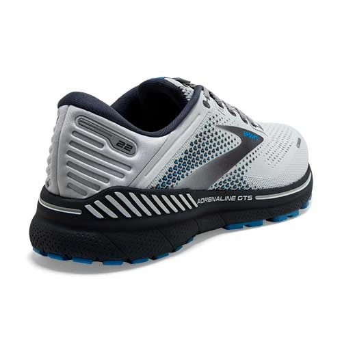 BROOKS Men's Adrenaline GTS 22 Running Shoe- Oyster/India Ink/Blue - Wide (2E) 7 BROOKS Men's Adrenaline GTS 22 Running Shoe- Oyster/India Ink/Blue - Wide (2E) - Image 5
