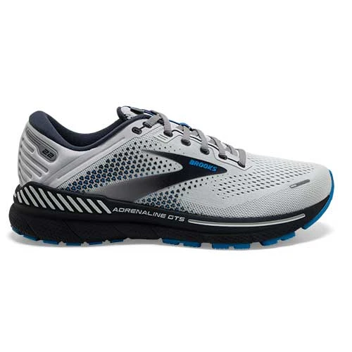 BROOKS Men's Adrenaline GTS 22 Running Shoe- Oyster/India Ink/Blue - Wide (2E) 3 BROOKS Men's Adrenaline GTS 22 Running Shoe- Oyster/India Ink/Blue - Wide (2E)