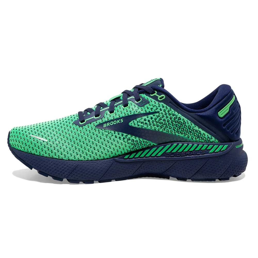BROOKS Men's Adrenaline GTS 22 Running Shoe- Green/Navy- Regular (D) 5 BROOKS Men's Adrenaline GTS 22 Running Shoe- Green/Navy- Regular (D) - Image 3