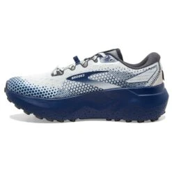 BROOKS Men's Caldera 6 Trail Running Shoe - Oyster/Blue Depths/Pearl - Regular (D) -EveryShoes Shop 110379 071 M Caldera 6