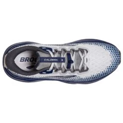 BROOKS Men's Caldera 6 Trail Running Shoe - Oyster/Blue Depths/Pearl - Regular (D) -EveryShoes Shop 110379 071 O Caldera 6