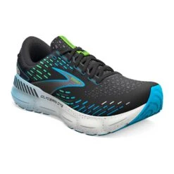 BROOKS Men's Glycerin GTS 20 Running Shoes - Black/Hawaiian Ocean/Green - Regular (D) -EveryShoes Shop 110383 006 A Glycerin GTS 20