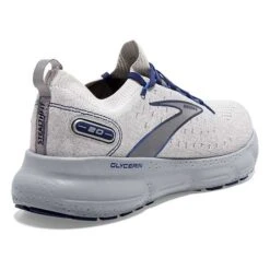 BROOKS Men's Glycerin StealthFit 20 Running Shoe - Oyster/Alloy/Blue Depths - Regular (D) 11 BROOKS Men's Glycerin StealthFit 20 Running Shoe - Oyster/Alloy/Blue Depths - Regular (D) -EveryShoes Shop 110384 081 H Glycerin StealthFit 20