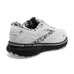 BROOKS Men's Ghost 15 Running Shoe- White/Ebony/Oyster -EveryShoes Shop 110393 149 H Ghost 15