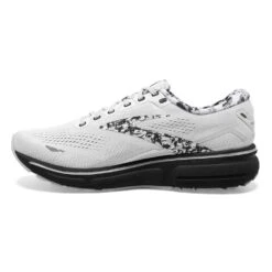 BROOKS Men's Ghost 15 Running Shoe- White/Ebony/Oyster -EveryShoes Shop 110393 149 M Ghost 15