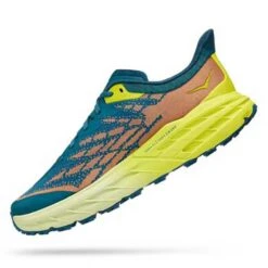 Hoka Men's Speedgoat 5 Trail Shoes - Blue Coral/Evening Primrose - Regular (D) -EveryShoes Shop 1123157 BCEP 4