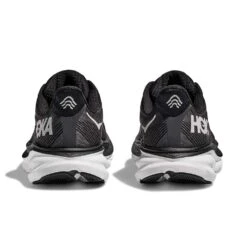 Hoka Men's Clifton 9 Running Shoe - Black/White -EveryShoes Shop 1127895 BWHT 5