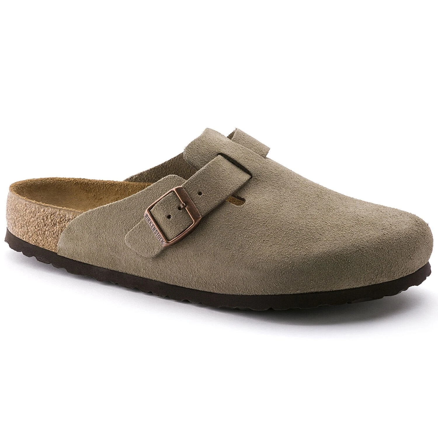 Birkenstock Boston Soft Footbed Taupe Suede- Regular/Wide 3 Birkenstock Boston Soft Footbed Taupe Suede- Regular/Wide