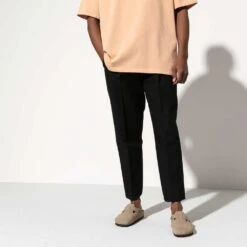 Birkenstock Boston Soft Footbed - Taupe - Medium/Narrow -EveryShoes Shop 560771 f look m