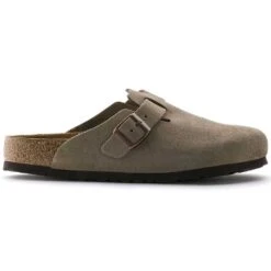 Birkenstock Boston Soft Footbed - Taupe - Medium/Narrow -EveryShoes Shop 560771 side
