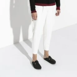 Birkenstock Boston Soft Footbed Mocha Suede- Regular/Wide -EveryShoes Shop 660461 f closeup f bost b