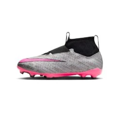 Youth Nike Jr. Zoom Mercurial Superfly 9 Pro XXV FG Soccer Cleats - Metallic Silver/Hyper Pink - Regular (D) -EveryShoes Shop AURORA FJ2034 060 PHSLH000 2000 1