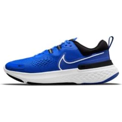 Men's Nike React Miler 2 Running Shoe - Hyper Royal/White/Black - Regular (D) -EveryShoes Shop CW7121 401 PHSLH000 JPG HEI 875 WID 875