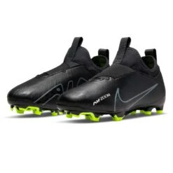 Nike Youth JR Vapor 15 Academy FG/MG Soccer Shoe - Black/Dark Smoke -EveryShoes Shop DJ5617 001 PHCFH001
