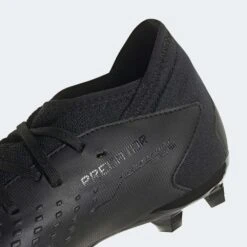 ADIDAS Youth JR Predator Accuracy .3 FG Soccer Shoe - Core Black/Core Black - Regular (D) -EveryShoes Shop GW4610 back