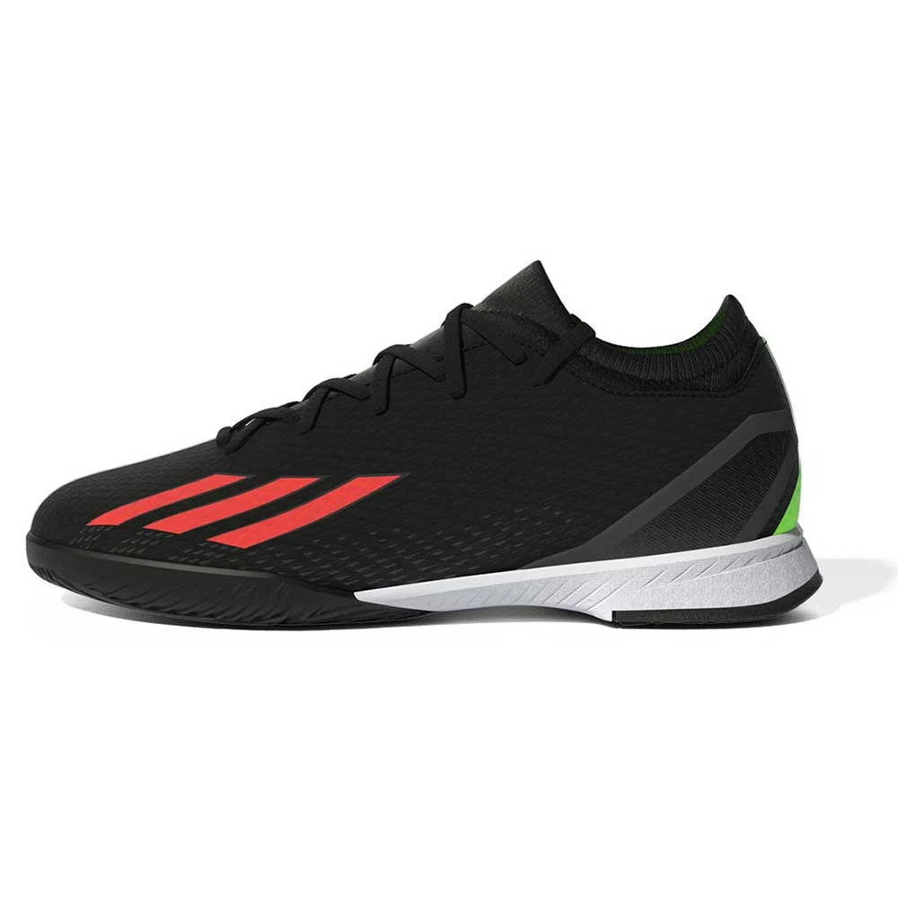 ADIDAS JR X Speedportal .3 IN Soccer Shoe - Core Black/Solar Red/Team Solar Green - Regular (D) 3 ADIDAS JR X Speedportal .3 IN Soccer Shoe - Core Black/Solar Red/Team Solar Green - Regular (D)