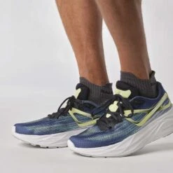 Salomon Men's Aero Blaze Running Shoe- Blue Ashes/Sunny Lime/Dark Sapphire- Regular (D) -EveryShoes Shop L47049200 7481c5f43c36e4a91ce83cf343a3c47e