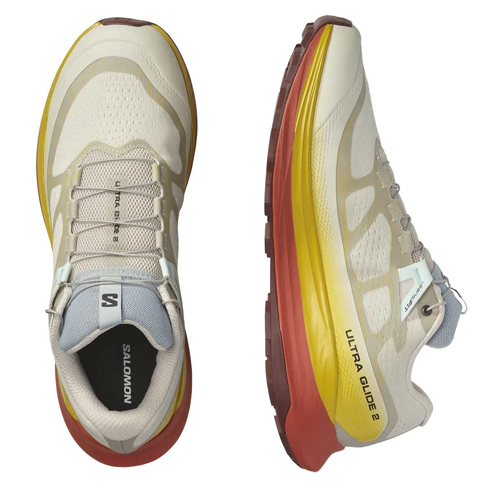 Salomon Men's Ultra Glide 2 Trail Running Shoe - Rainy Day/Freesia/Hot Sauce - Regular (D) 7 Salomon Men's Ultra Glide 2 Trail Running Shoe - Rainy Day/Freesia/Hot Sauce - Regular (D) - Image 5
