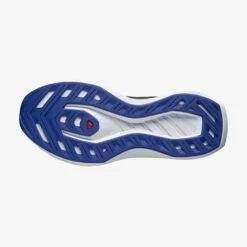 Salomon Men's DRX Bliss Running Shoe - Surf The Web/Safety Yellow/White - Regular (D) -EveryShoes Shop L47292500 78ebf788301d1989c1302ffebf249bf5