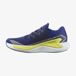 Salomon Men's DRX Bliss Running Shoe - Surf The Web/Safety Yellow/White - Regular (D) -EveryShoes Shop L47292500 fe4a8dbbc05dfea41a0c072dbc85d439
