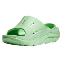 Hoka Unisex Ora Recovery Slide 3 - Lime Glow/Lime Glow - Regular (D) -EveryShoes Shop LIGLLIGL D4