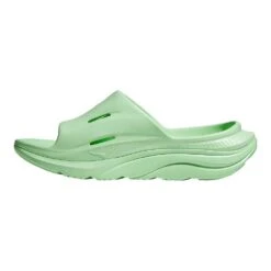Hoka Unisex Ora Recovery Slide 3 - Lime Glow/Lime Glow - Regular (D) -EveryShoes Shop LIGLLIGL D7