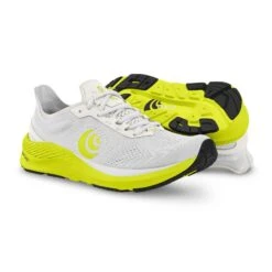 Topo Athletic Men's Cyclone Running Shoe - White/Lime - Regular (D) -EveryShoes Shop M045 WHTLIM 5