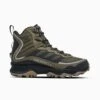 Merrell Men's Moab Speed Thermo Mid Waterproof Hiking Boot - Olive - Regular (D) -EveryShoes Shop MRLM J066915 021621 S21 001 1