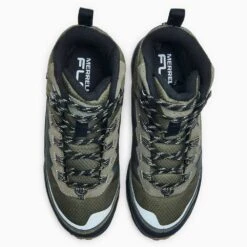 Merrell Men's Moab Speed Thermo Mid Waterproof Hiking Boot - Olive - Regular (D) -EveryShoes Shop MRLM J066915 021621 S21 005 1