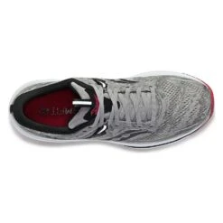 Saucony Men's Omni 21 Running Shoe - Alloy/Garnet- Wide (2E) -EveryShoes Shop S20763 20 3