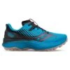 Saucony Men's Endorphin Edge Trail Shoe- Ocean/Black- Regular (D) -EveryShoes Shop S20773 31 1