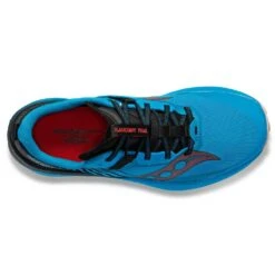 Saucony Men's Endorphin Edge Trail Shoe- Ocean/Black- Regular (D) -EveryShoes Shop S20773 31 3