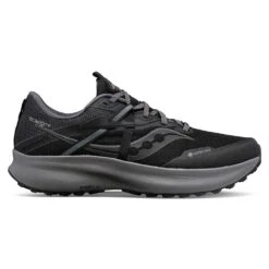 Saucony Men's Ride 15 Tr Gtx Trail Shoe - Black/Charcoal