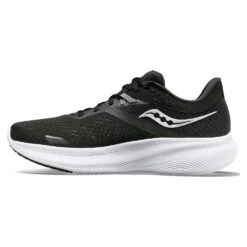 Saucony Men's Ride 16 Running Shoe - Black/White - Regular (D) -EveryShoes Shop S20831 05 2 bb270305 2862 4250 a65d acb083a3ae16