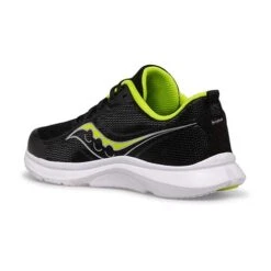 Saucony Youth Kinvara 13 Running Shoe - Black/Lime -EveryShoes Shop SK265520 2 1