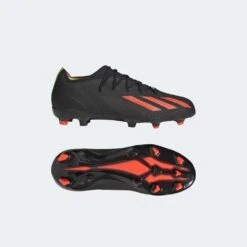 ADIDAS Youth JR X SpeedPortal 1 FG Soccer Shoe - Core Black/Solar Red/Solar Green -EveryShoes Shop c35d5d6858af427aa12aae9e00fe586d 9366