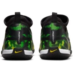 JR Nike Phantom GT2 DF SW IC Soccer Shoe - Black/Mtlc Platinum/Green Strike -EveryShoes Shop dm0740 003 phcbh000
