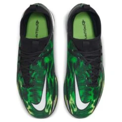 JR Nike Phantom GT2 DF SW IC Soccer Shoe - Black/Mtlc Platinum/Green Strike -EveryShoes Shop dm0740 003 phcth001