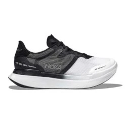 Hoka Unisex Transport X Running Shoe - Black/White- Regular (D)