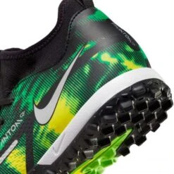 Nike JR Phantom GT2 DF SW TF Soccer Shoe - Black/Mtlc Platinum/Green Strike -EveryShoes Shop nike phantom gt2 academy df tf sw jr dm0741 003 football shoes green multicolor green 4 790x790 1